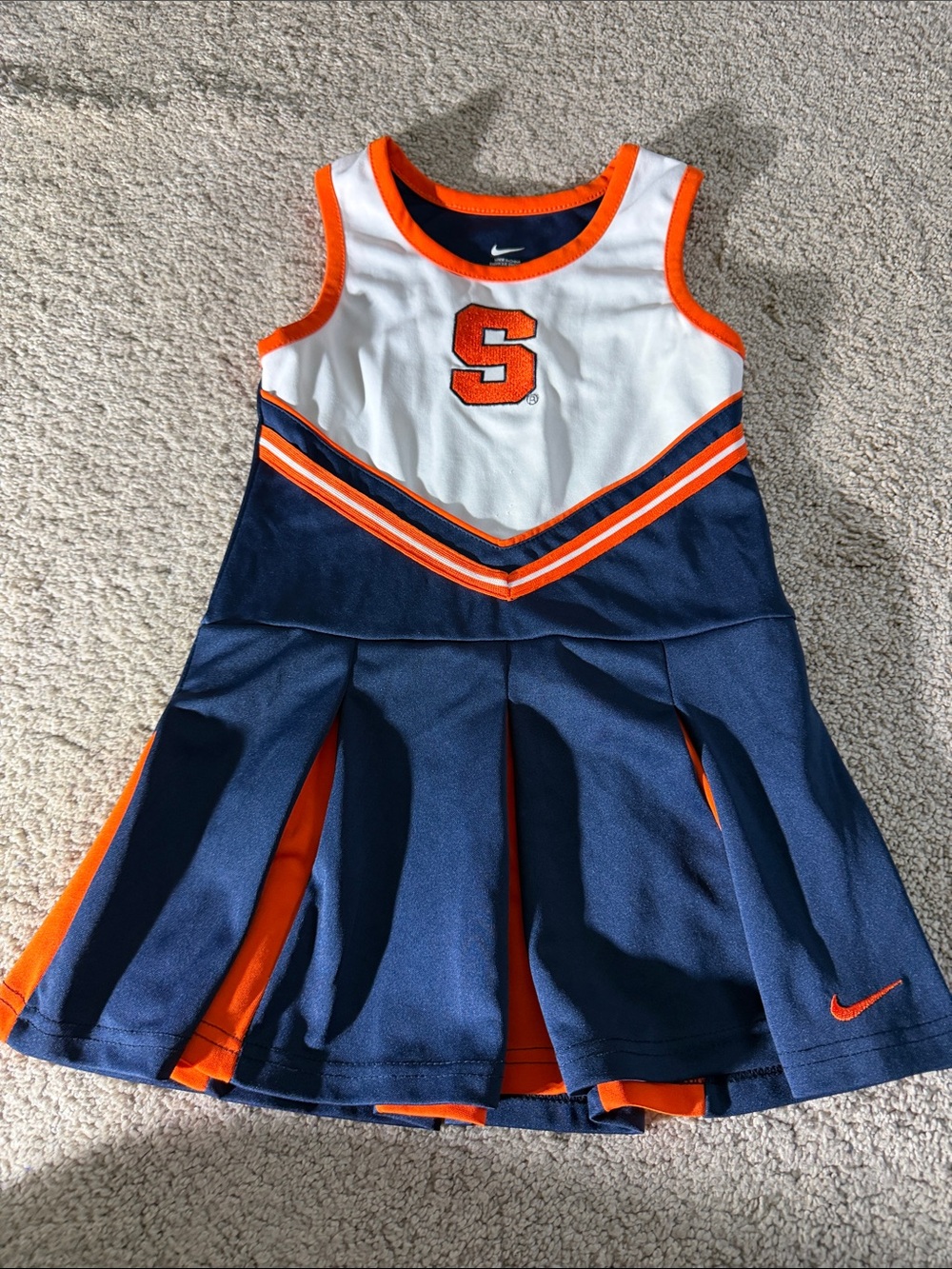 Nike Syracuse Kids Orange, Navy & White Cheer Dress
